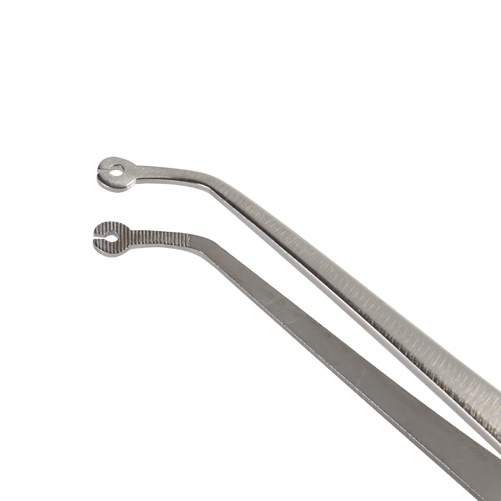 Dental Surgical Suture Tweezers with Holes Stainless Steel Dental