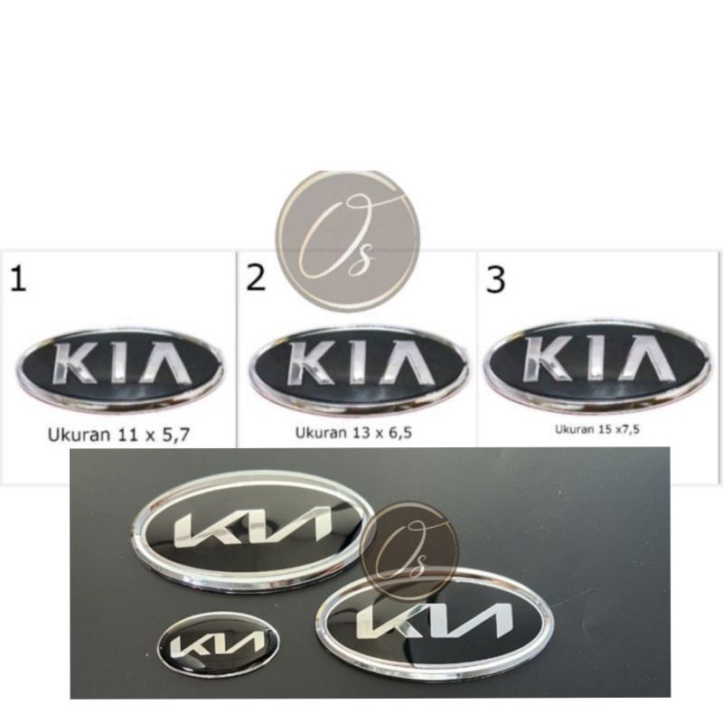 KIA EMBLEM CAR FRONT REAR LOGO KIA FOR KIA K2 K3 k5 sorento Rio forte BADGE  logo new design 11cm 13cm 15cm 17cm