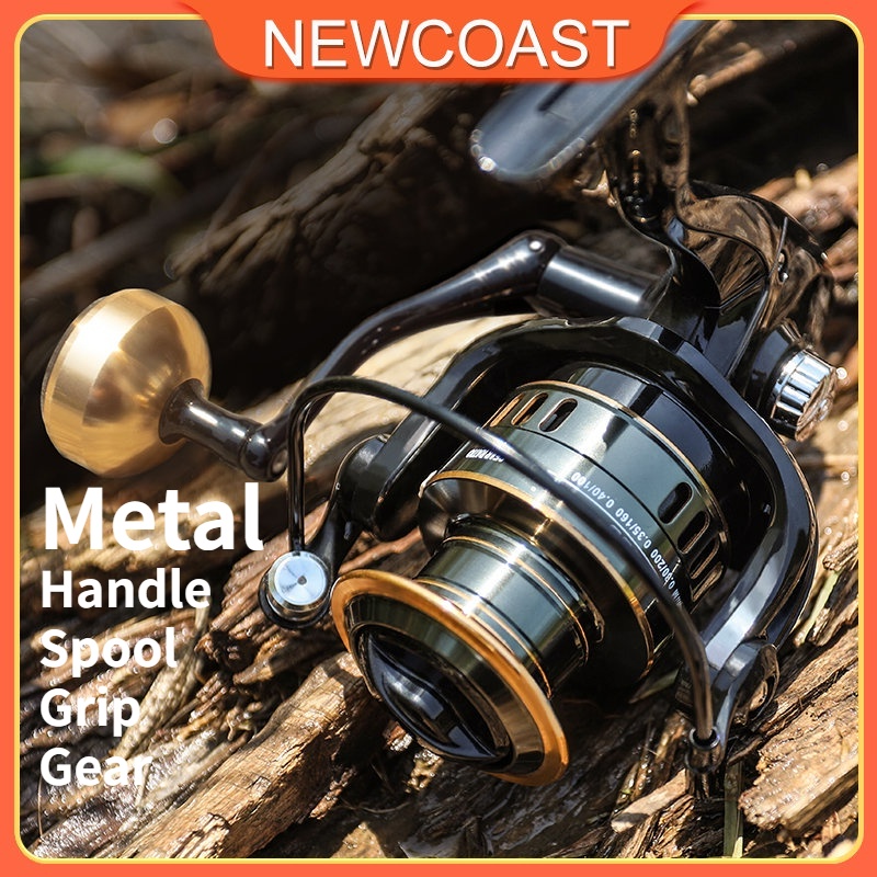 Newcoast Reel Spinning 10kg Max Drag Spining Reel 5.2:1 Metal Spool ...