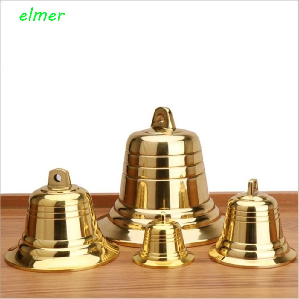 Brass Decorative Hanging Bell for Festival Home Temple Decoration 6Pcs