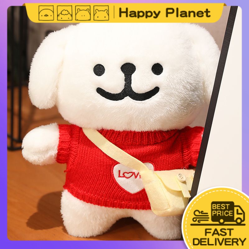 Happy Korean Maltese Puppy Doll Cute Puppies Soft Toy Birthday