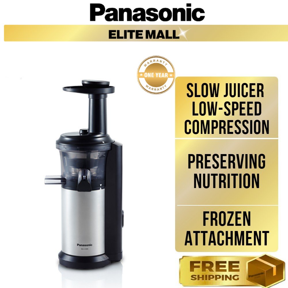 PANASONIC MJL500 SLOW JUICER (150W) 1L CAPACITY MJL500SSK Shopee