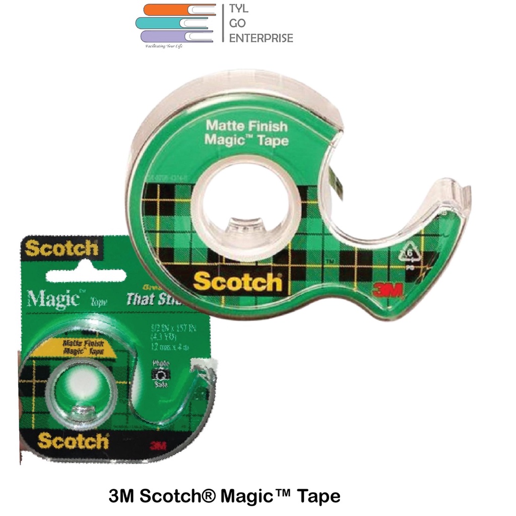 3M Scotch Magic Tape With Dispenser | Shopee Malaysia