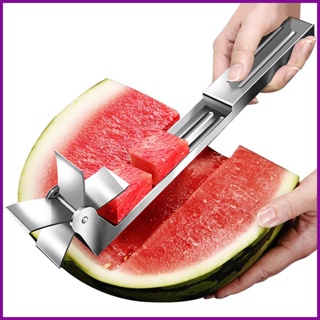 1PC Watermelon Slicer Cutter Stainless Steel Large Size Sliced Watermelon  Cantaloupe Slicer Fruit Divider Kitchen Gadgets Items