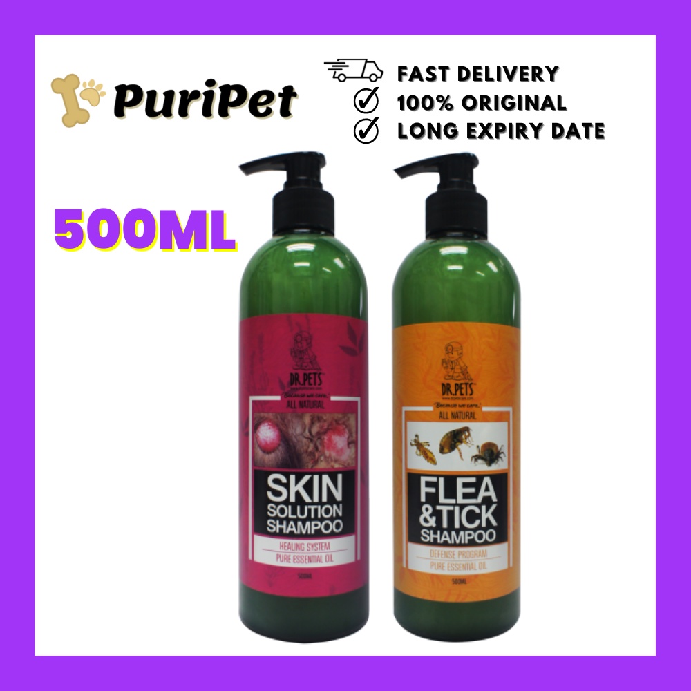 Dr Pets ALL NATURAL NEEM SHAMPOO Flea Tick Skin Solution Shampoo (Dog ...