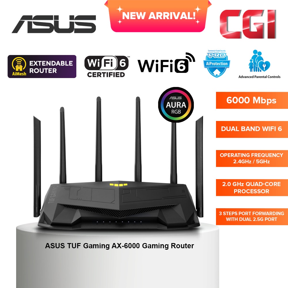TUF AX6000Gaming 無線LANルーター ASUS TUF Gaming AX6000の口コミ・評判は？実際に使ってよい点
