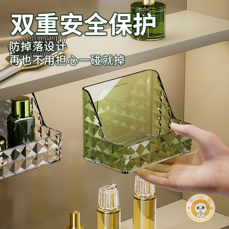 Wallmounted Mirror Storage Box Cosmetics Storage Box Bathroom