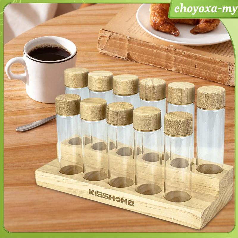[EhoyoxaMY] Coffee Bean Test Tubes Empty Condiment Container for Dried