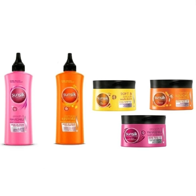 SUNSILK Leave On Cream Non-Sticky 120ml /Hair Mask 200ml | Shopee Malaysia