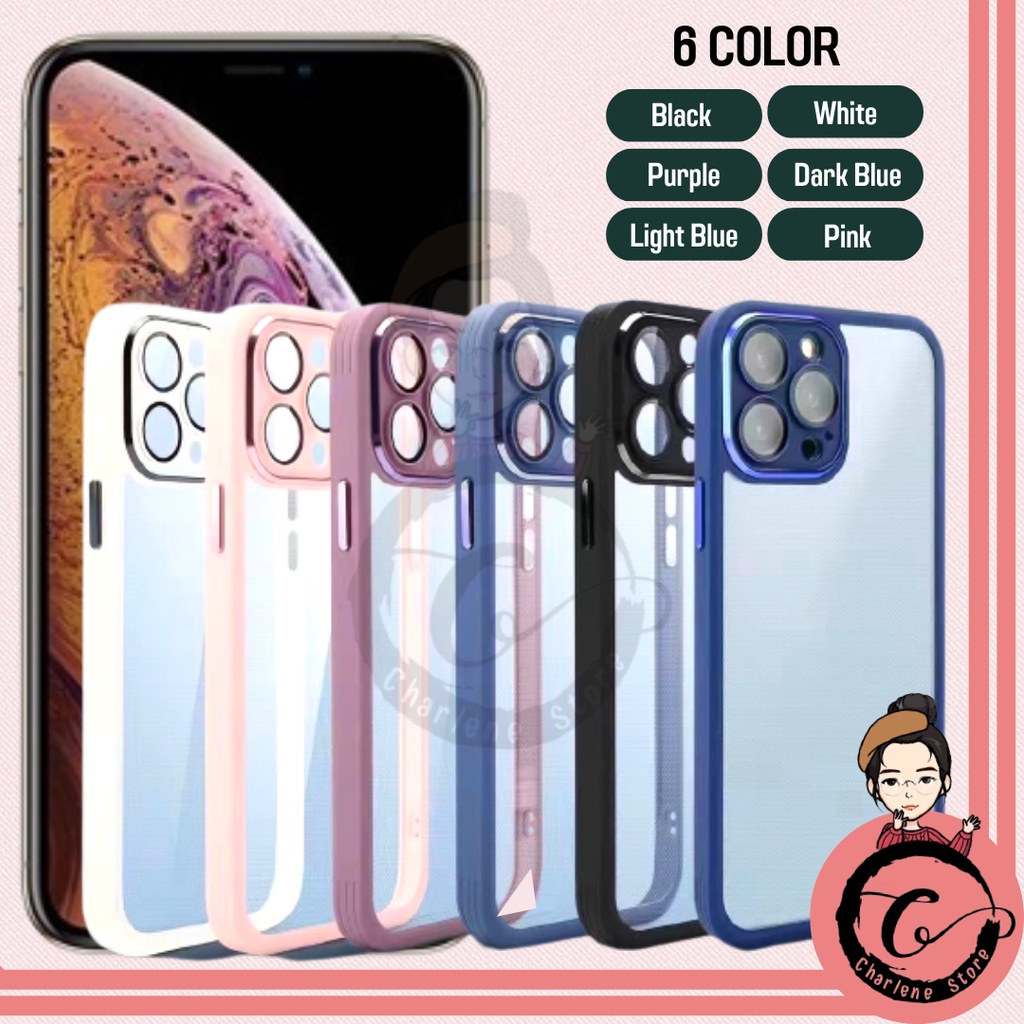 Ready StocCasing Clear Phone Case With Camera Protector Silicone Hard