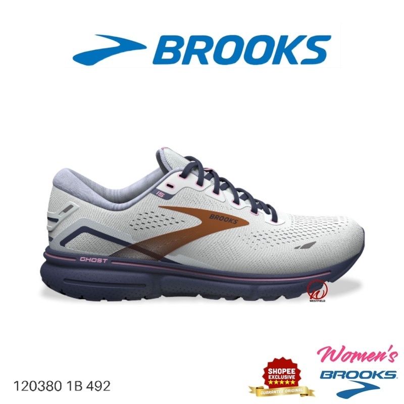 BROOKS WOMEN’S GHOST 15 CARBON NEUTRAL CUSHIONING RUNNING SHOE ( 120380