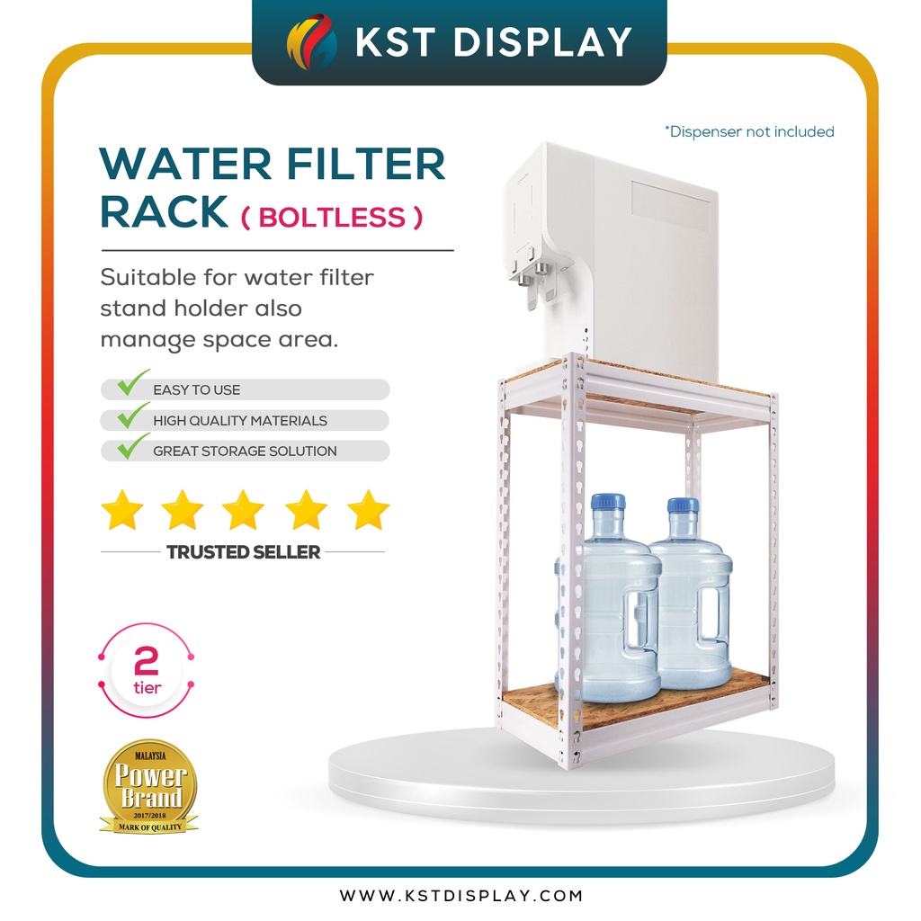 Boltless Rack Matt White For Water Filter / Rak Berdiri / Multipurpose ...