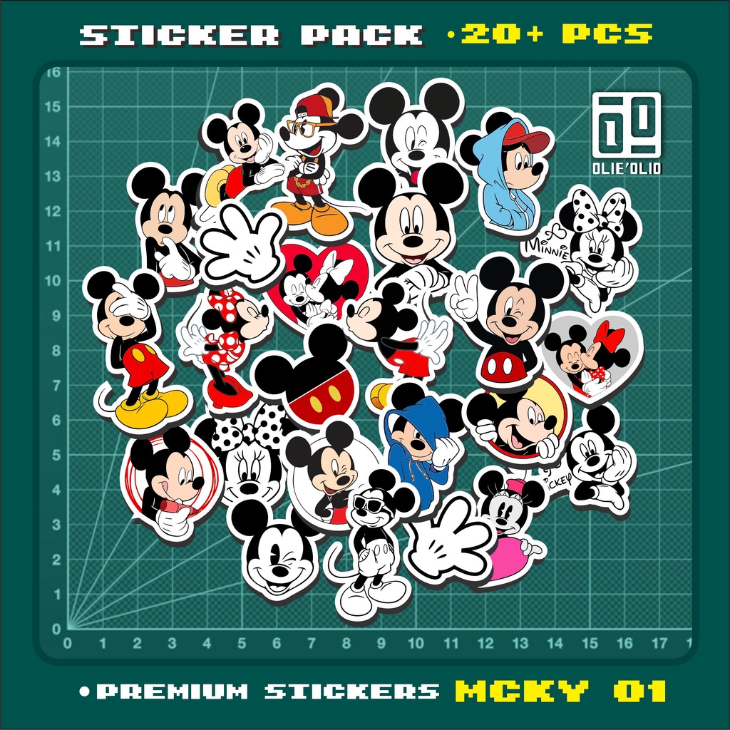 Sticker PACK OF CUTE CARTOON MICKEY MOUSE CHARACTERS | Tumbler STICKER ...