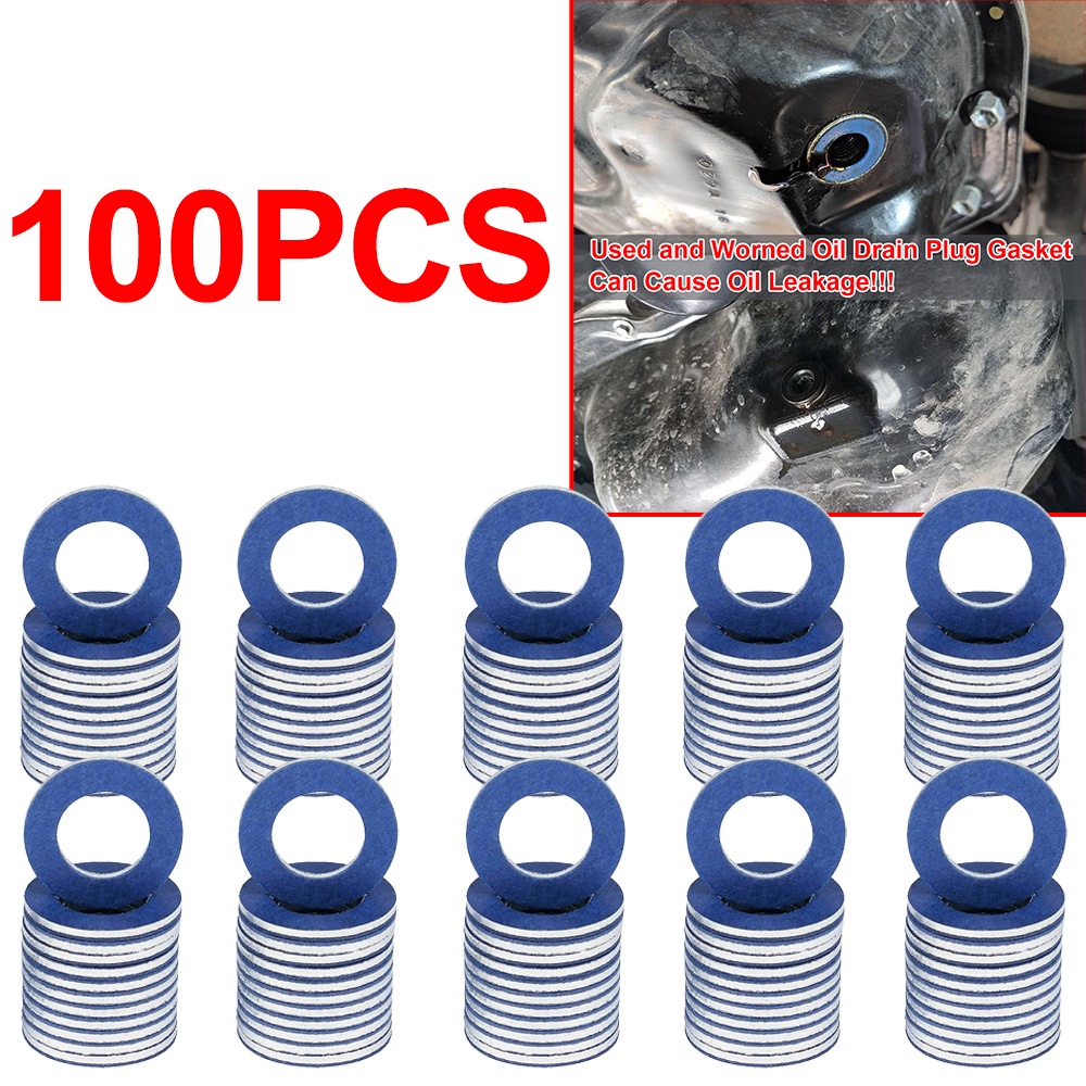 X AUTOHAUX Lot de 5 joints de bouchon de vidange d'huile M12 bleus de rechange pour Toyota 90430-12031