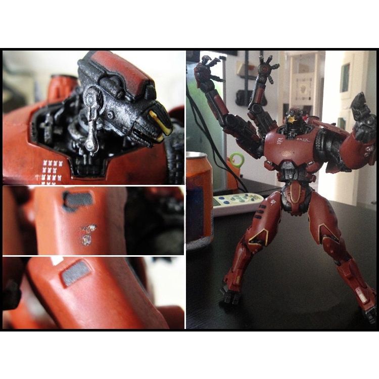 NECA Pacific Rim mecha battle damage wanderer Alpha Eureka Tango wolf ...