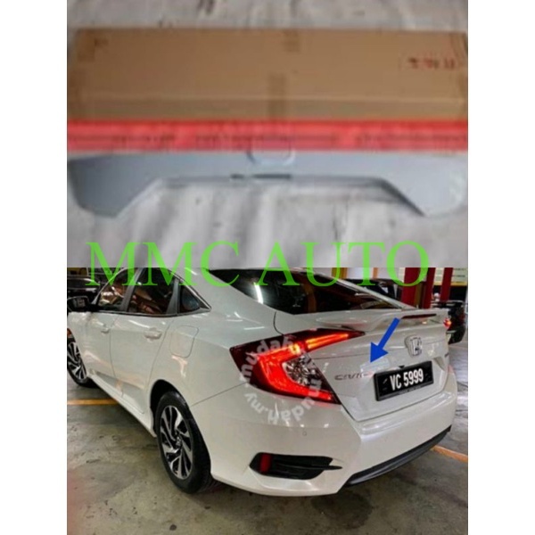 TEA CIVIC FC 2016-2019 REAR BOOT BONNET GARNISH/ BELAKANG BONNET ...