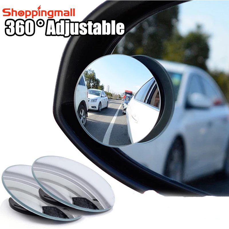 Car Blind Spot Rear View Mirror Wide Angle 360 Degree Adjustable Small ...