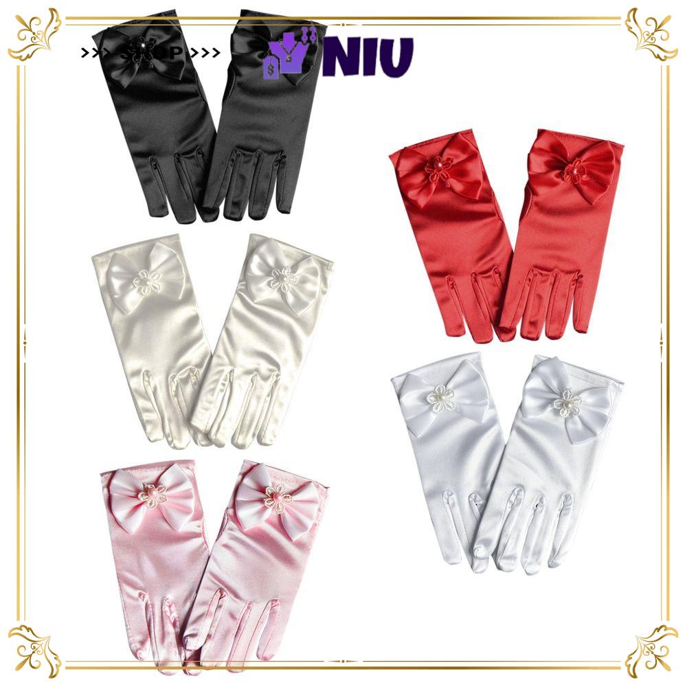 NIU Princess Gloves Glove Bow Princess Skirt Accessories Children's