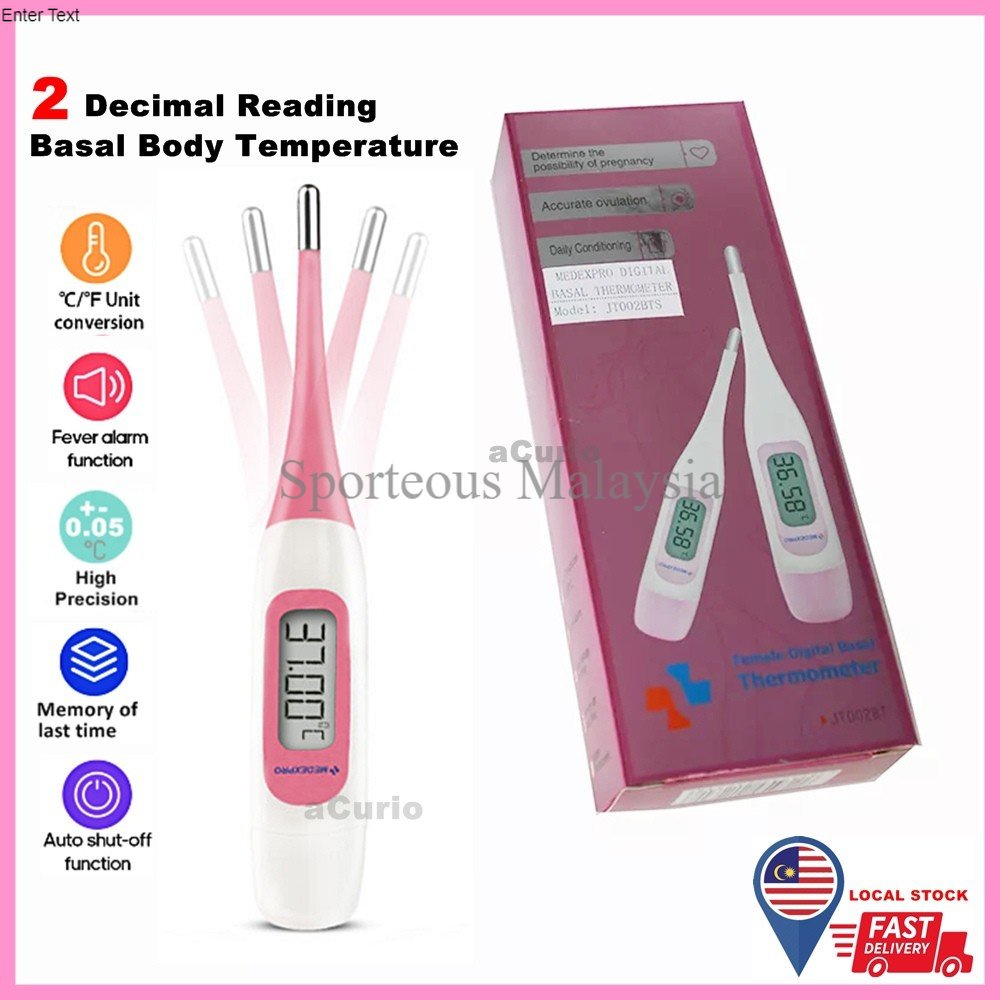 🇲🇾READY STOCK MEDEXPRO BBT Thermometer High Accuracy 2 Digit Decimal ...