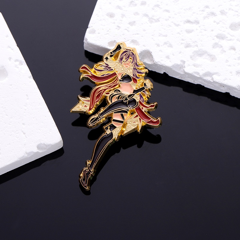 Genshin Impact Enamel Pin Anime Brooch Lapel Badges Cartoon Character ...