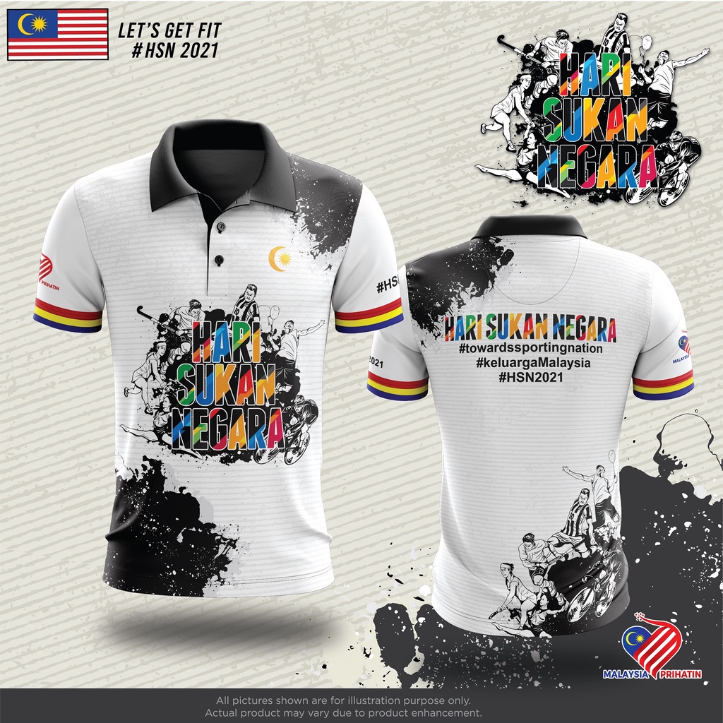 [READYSTOCK] Sublimation Tshirt - HARI SUKAN NEGARA PUTIH - Sport ...