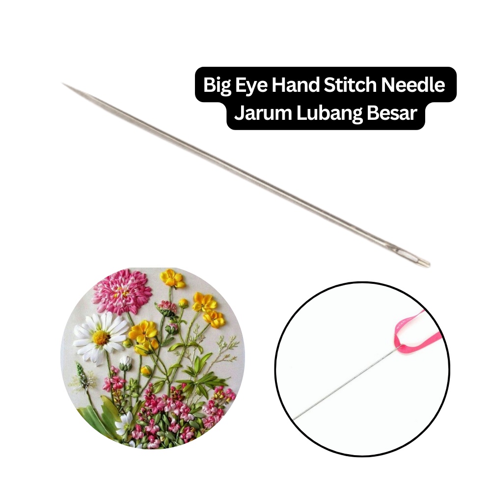 Big Eye Hand Stitch Needle Embroidery Cross Stitch Jarum Lubang Besar