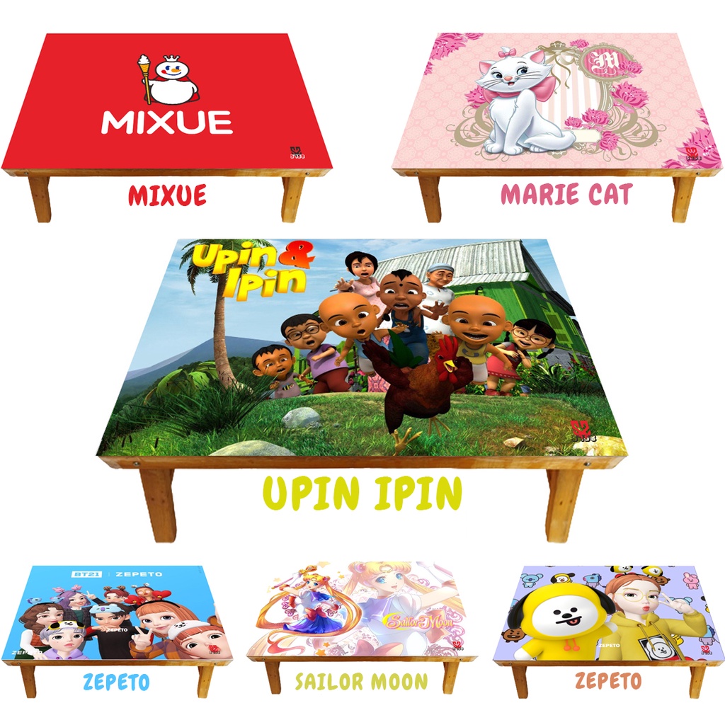 Children's Folding Study Table Character ZEBETO / SAILOR MOON / MARIE ...