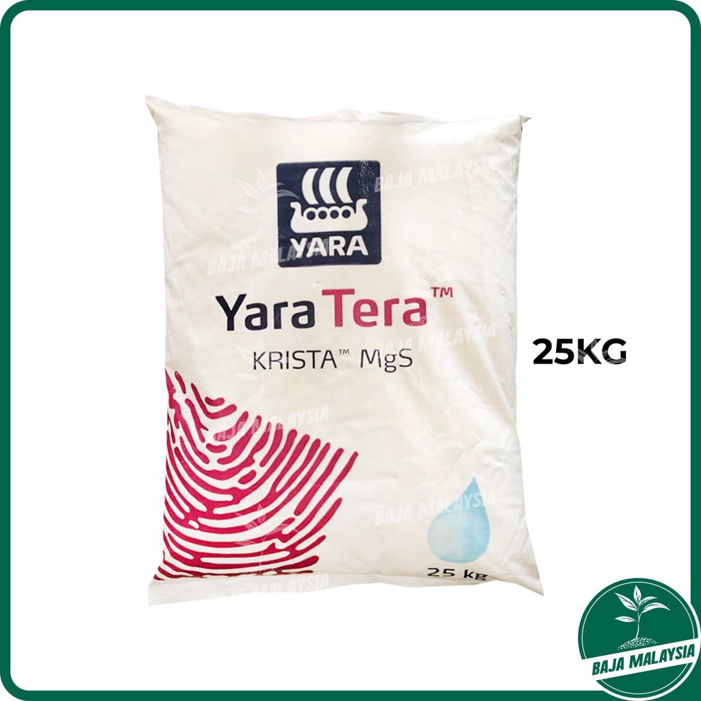 YARA YaraTera Krista MgS 25kg Fully Water Soluble Magnesium Sulphate