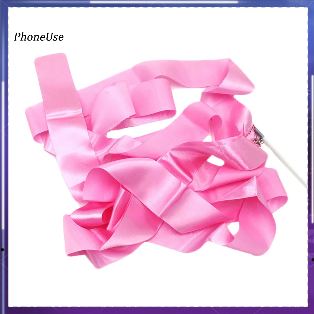 Phoneuse 4m Dance Ribbon Strip Gym Rhythmic Art Gymnastic Ballet Streamer Twirling Rod Shopee 8405