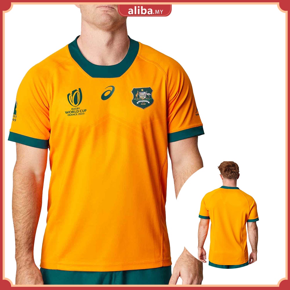 New 2023 RWC Australia Rugby World Cup Jersey Home Rugby Shirt Shopee