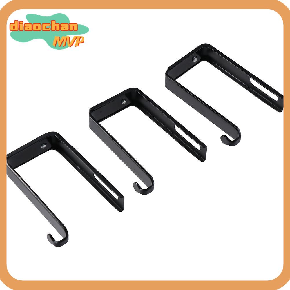 DIACHAMY Door Mirror Hanger, Black Metal Adjustable Cubicle Hangers