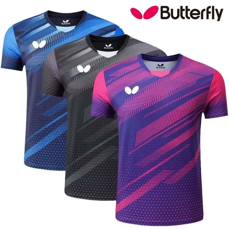 Butterfly new table tennis clothing men and women shortsleeved table