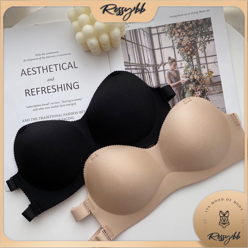 Women Invisible Bra Nu Bra Seamless Strapless Push Up Bra Backless Strap  Free Size for Wedding Party