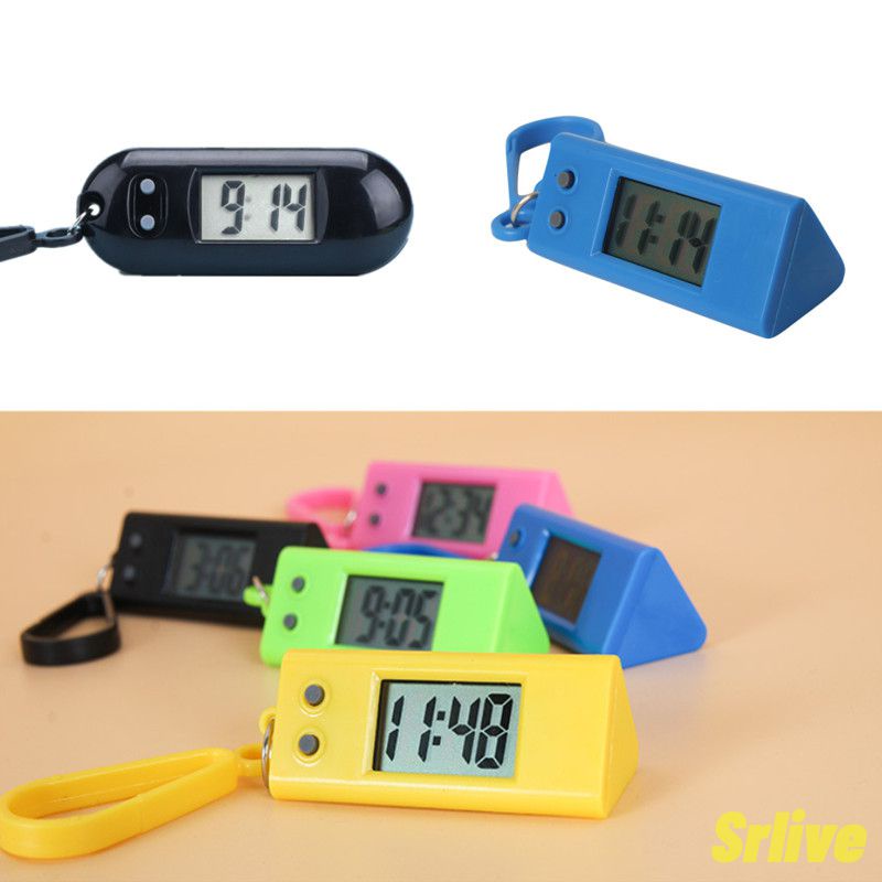 Mini Electronic Clock Keychain Small Hanging Students Electronic Pocket