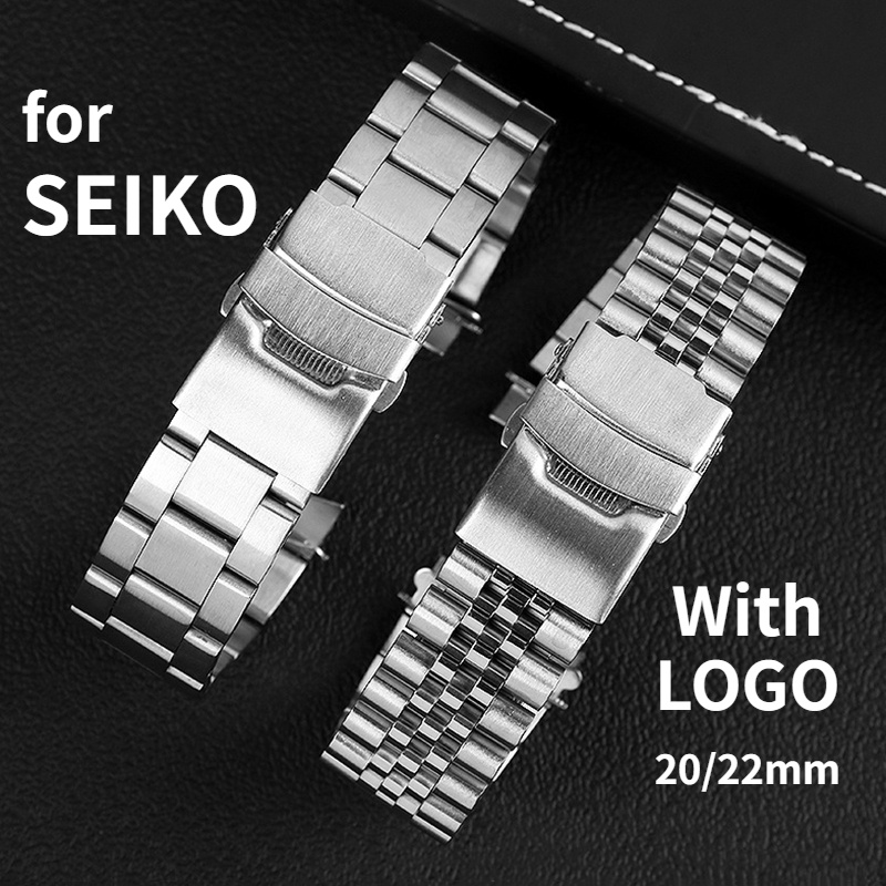 20mm 22mm Oyster Watch Band For Seiko Skx007 Skx009 Solid Jubilee Bracelet Curved End Scuba Tuna 6999