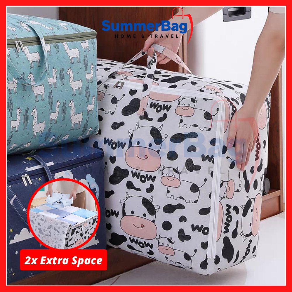 Beg Pakaian Beg Guni Besar Beg IKEA Berzip Comforter Storage Beg Simpan ...