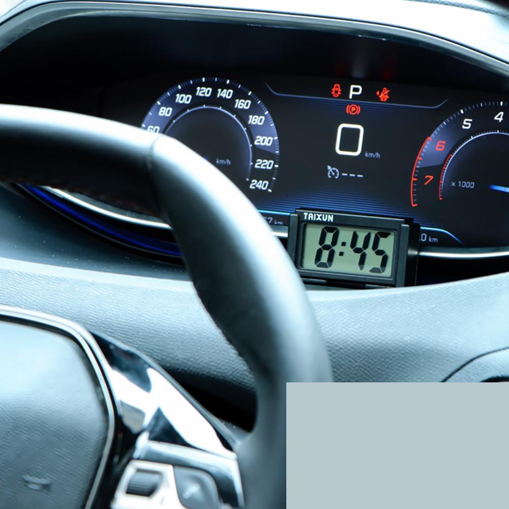 Car Electronic Clock Car Truck Dashboard Time Practical Adhesive Self ...