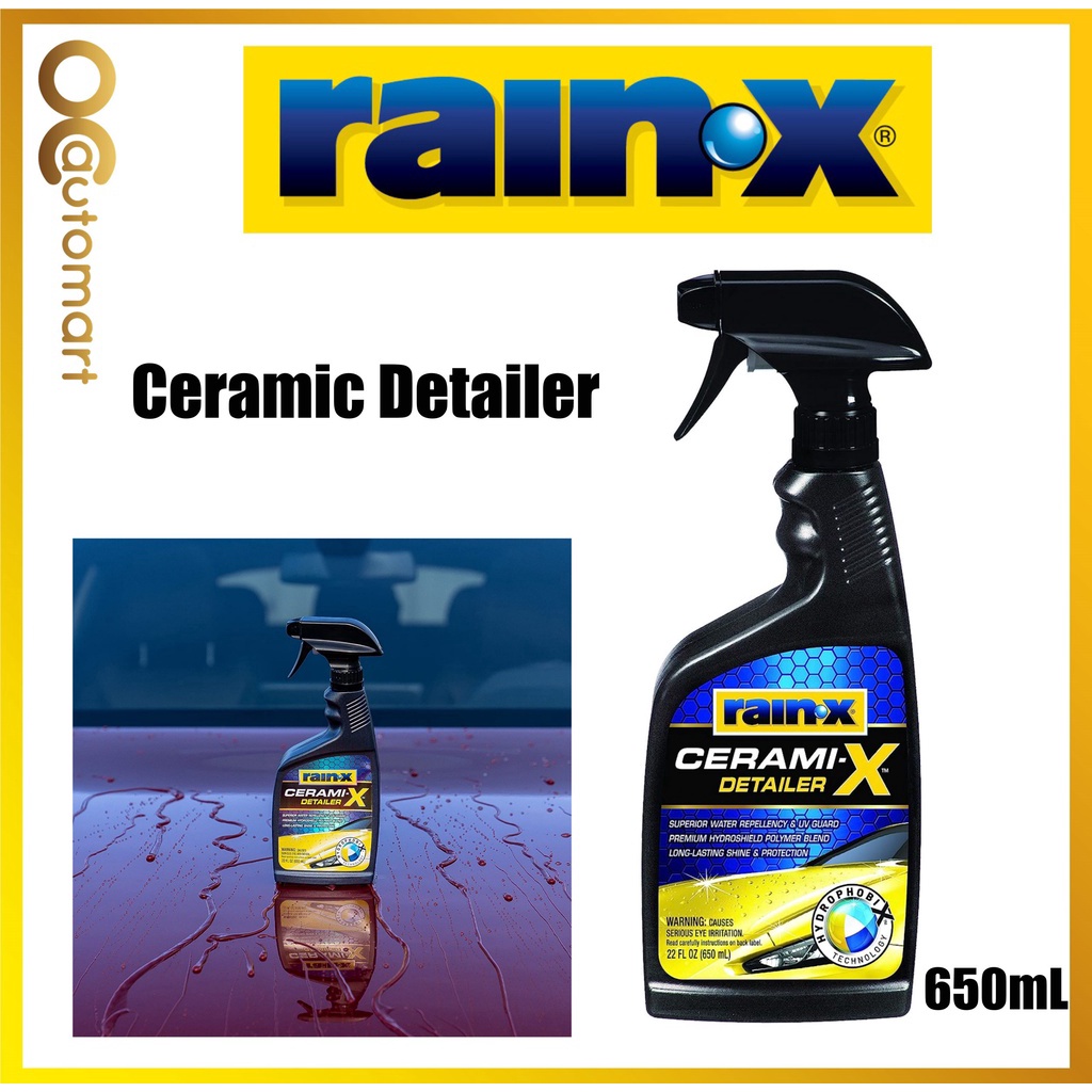 RainX Ceramic Detailer UV Protect Trim Chrome 650mL UV Guard Shine and