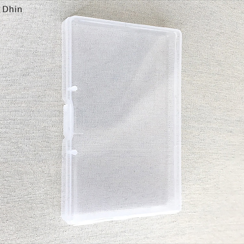 [Dhin] Transparent Plastic Storage Box Organizer Stickers Box Desktop ...