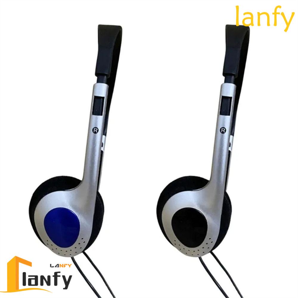 LANFY Y2k Headphones, 80s 90s Retro Headphone, Fashion Style Blue Black