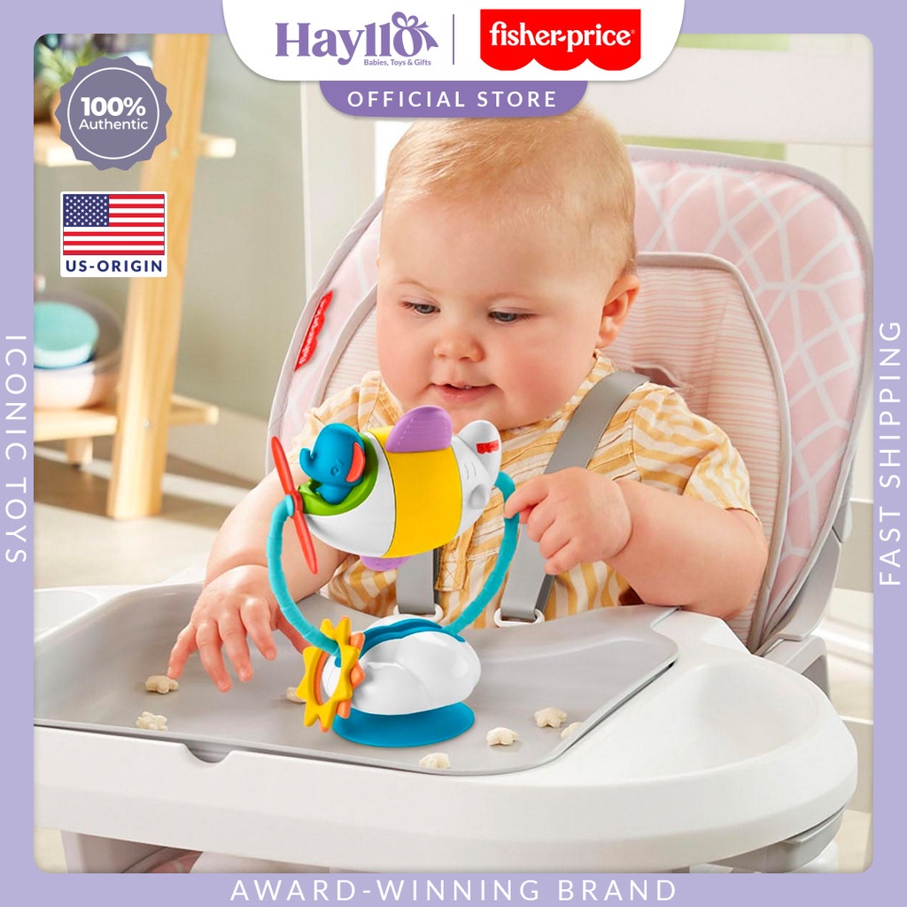Fisher Price Soar & Spin Activity Airplane - Teether Wings Propeller ...