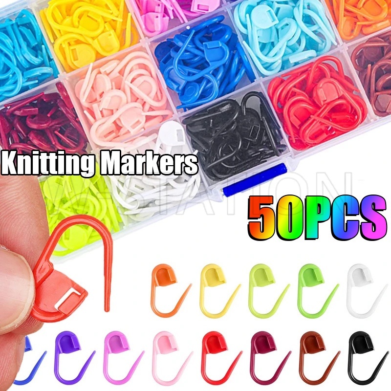 12 Piece Bent Cable Needles - Stitch Holders for Knitting and Crocheting