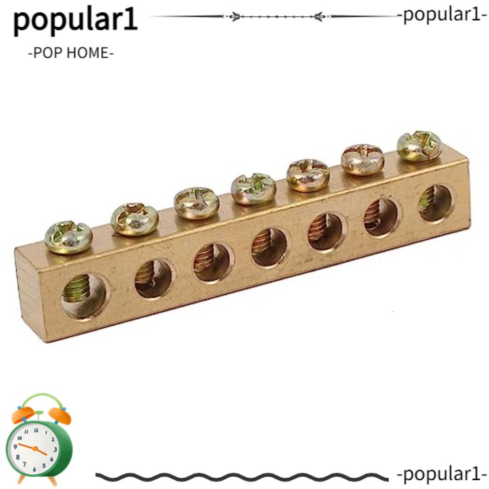 POP Distribution Box Busbar, 7hole Copper Strip Line Terminal Strip, Screw Terminal Screw