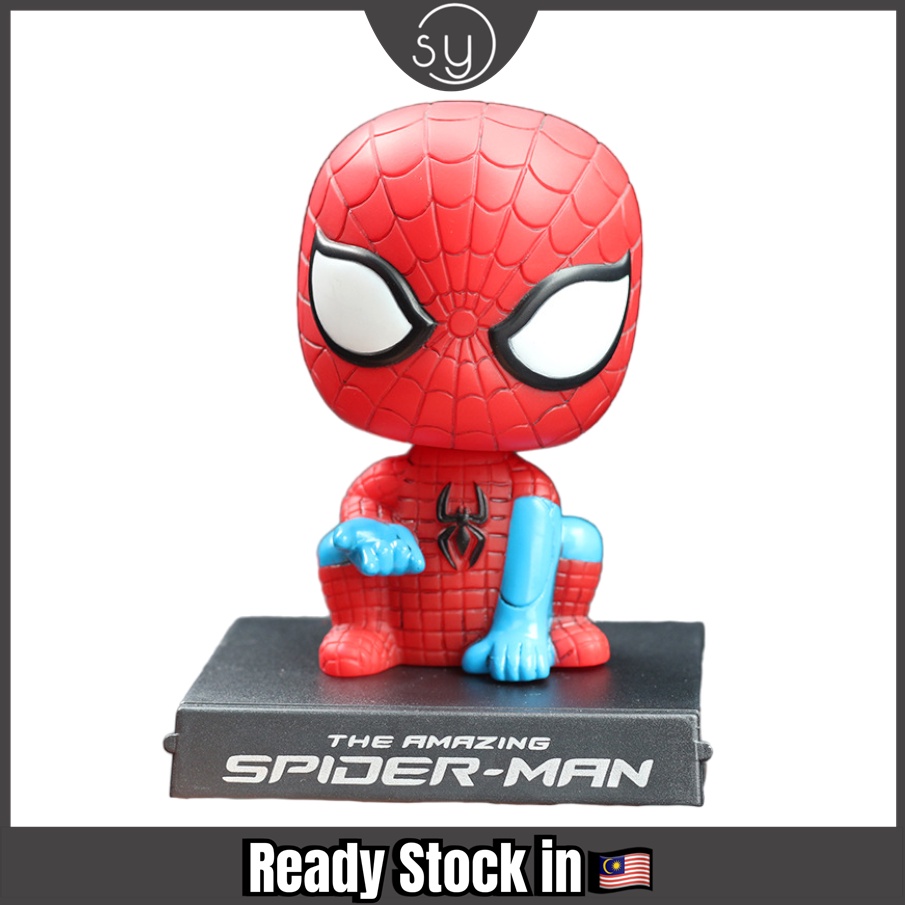 Spider Man Cute Version Shaking Head Marvel Toy Car Home Decor Toys ...