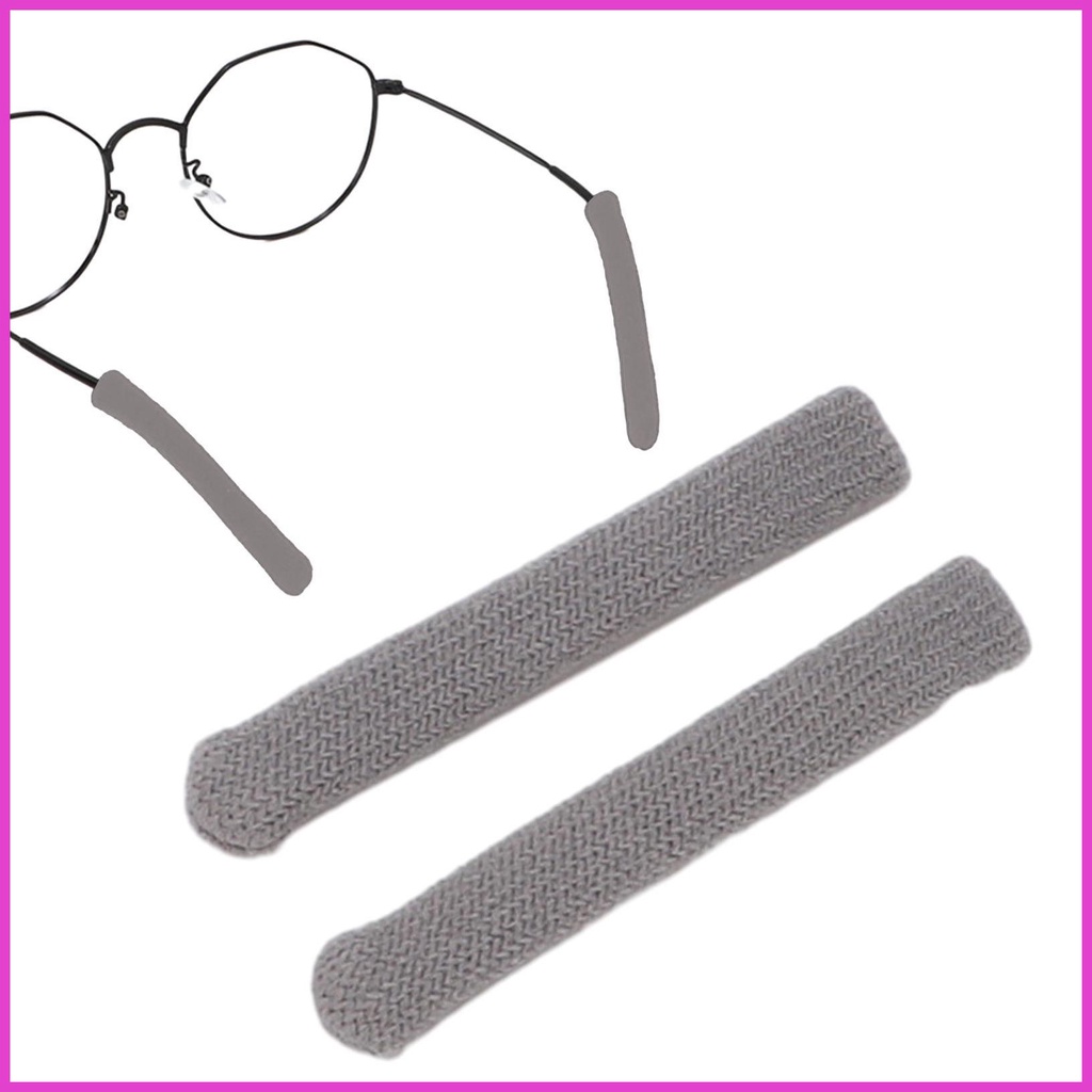 Eyeglass Ear Cushions Knitting Eyeglass Temple Sleeves Pads Elastic Eyeglass Arm Pads Anti Slip Comfort Cushions l lyumy Shopee Malaysia