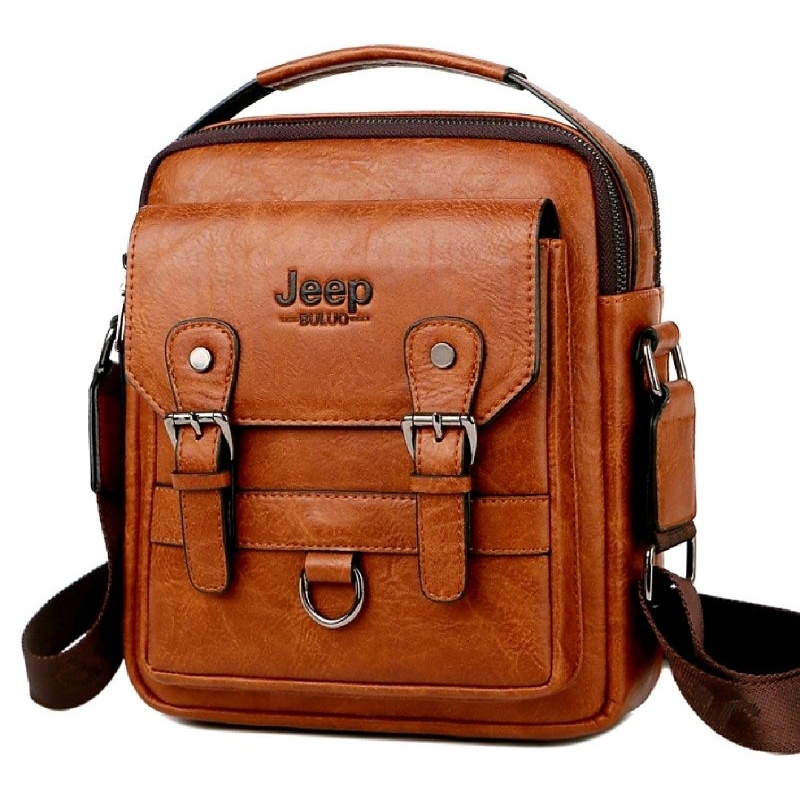 Premium Men's jeep Sling Bag Men's Leather Bag (Quality) Shopee Malaysia
