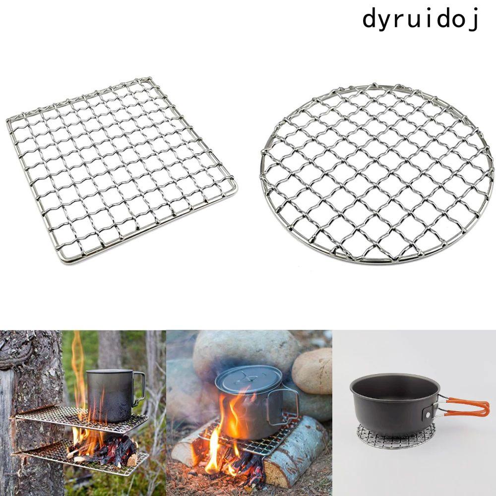 DYRUIDOJ Barbecue Net BBQ Portable Grill Liner Firewood Rack Mat
