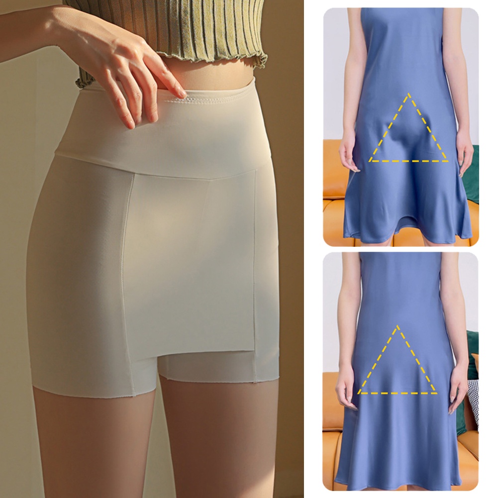 Safety Pant Short Ice Silk Soft Thin Slim Fit Breathable Women