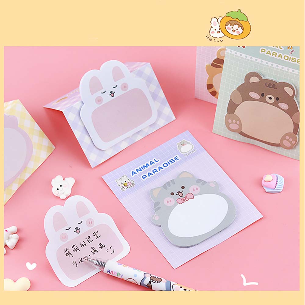 Cute Animals Standing Memo Sticky Notes Self-adhesive Notepad Memo Pad ...