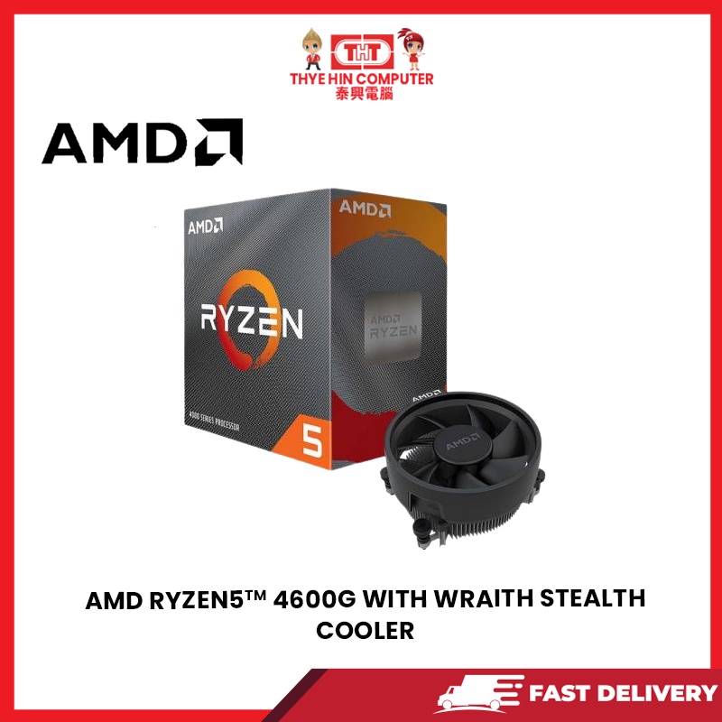 AMD RYZEN 5 4600G WITH WRAITH STEALTH COOLER | Shopee Malaysia